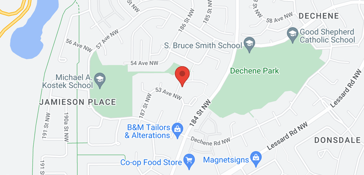 map of 5311 186 ST NW